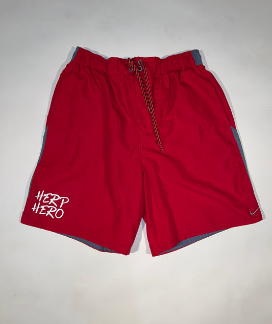 Herp Hero Basketball Shorts (Red)