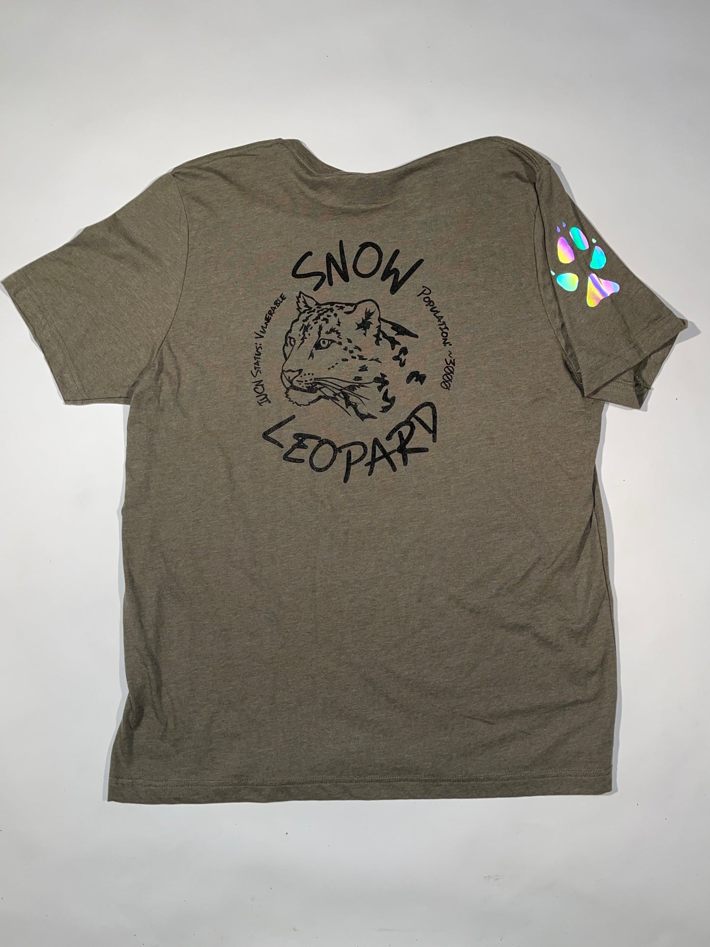 Snow Leopard Shirt (Olive)